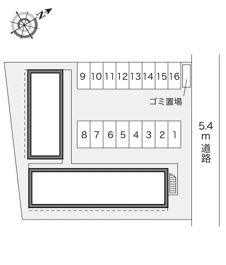 ★手数料０円★ふじみ野市谷田２丁目　月極駐車場（LP）